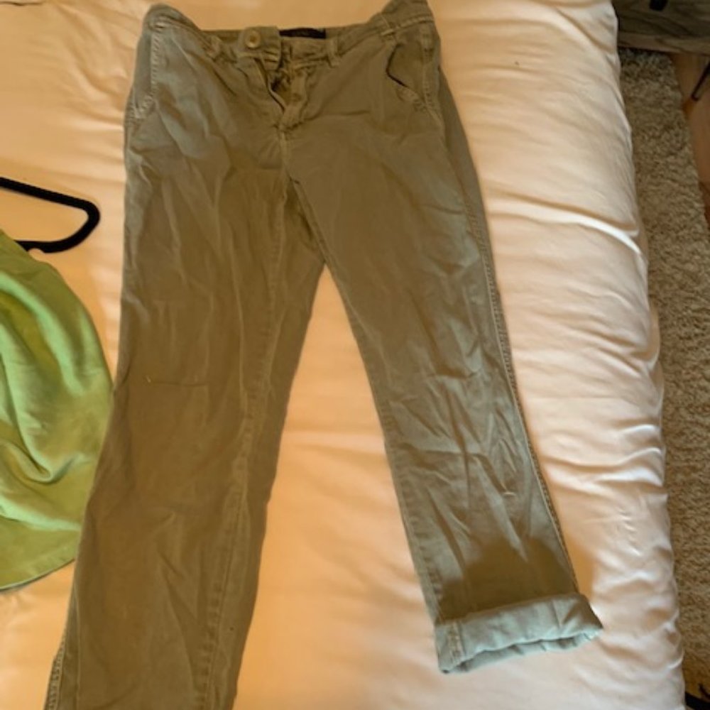 Olive Green JCrew Chino Pants